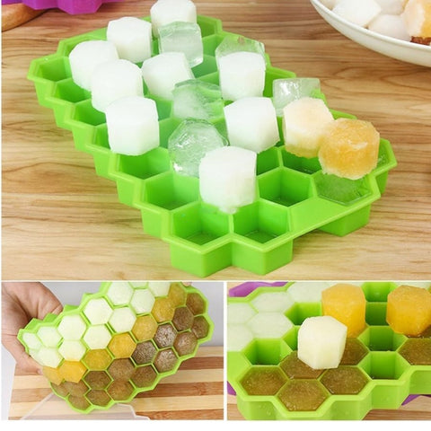 37 Cubes Silicone Ice Cube Maker Mold