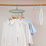Magic Multi-port Support Circle Clothes Hanger Clothes Drying Rack Multifunction Plastic Clothes Hangers Home Storage Hangers