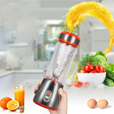 Portable Blender Juicer Glass Cup Bottle Mini Charging Fruit Juice Machine