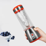 Portable Blender Juicer Glass Cup Bottle Mini Charging Fruit Juice Machine