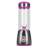 Portable Blender Juicer Glass Cup Bottle Mini Charging Fruit Juice Machine