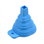 Portable Telescopic Funnel Home Kitchen Hanging Hole Design Mini Food Grade Silicone Folding Telescopic Funnel Kitchen Accessory