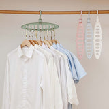 Magic Multi-port Support Circle Clothes Hanger Clothes Drying Rack Multifunction Plastic Clothes Hangers Home Storage Hangers